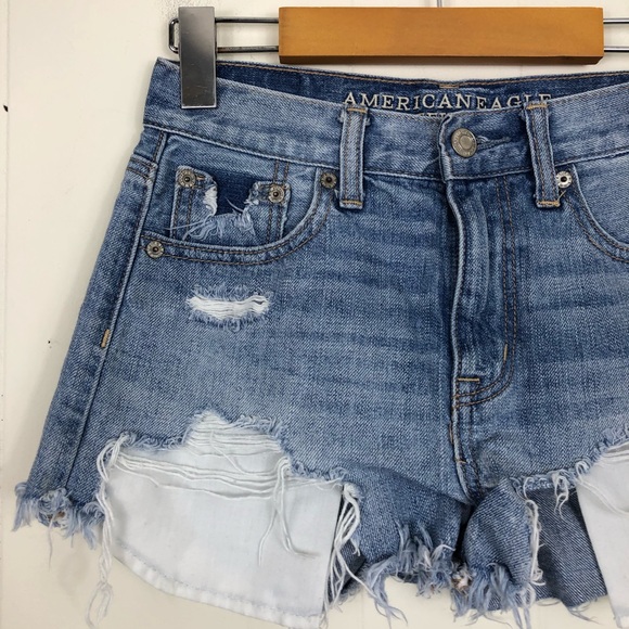 American Eagle Hi-Rise Festival Shorts Sz 0 - Picture 3 of 11